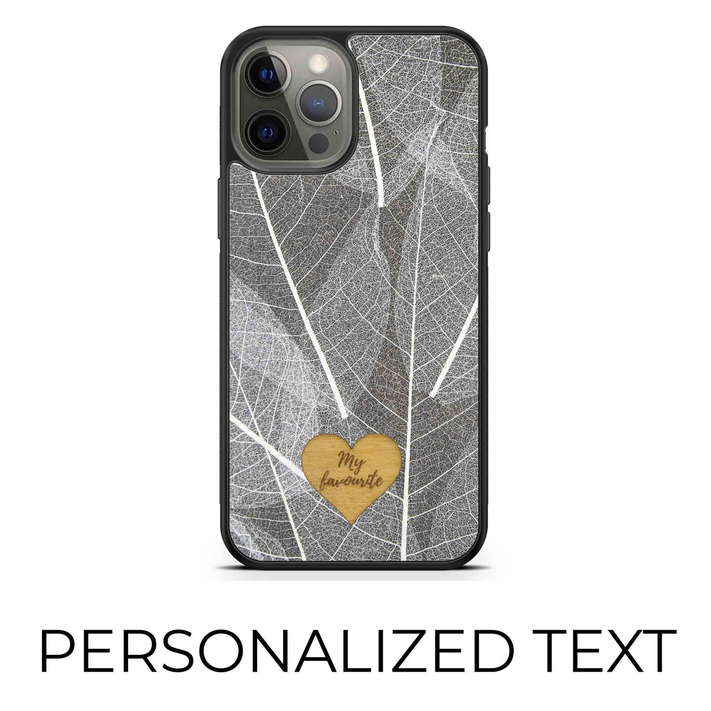 Skeleton Leaves - Personalized Phone Case - Personalized Gift